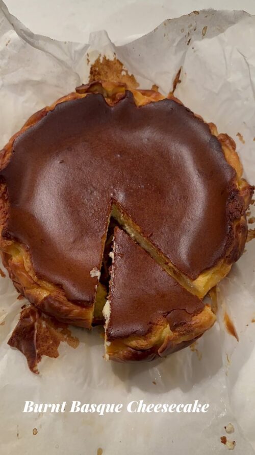 Burnt basque cheesecake