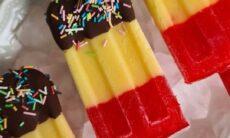 Chocolate Jelly & Custard Pops