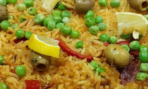 Chorizo & Pea Paella - Main Dishes Recipes dari Sausage
