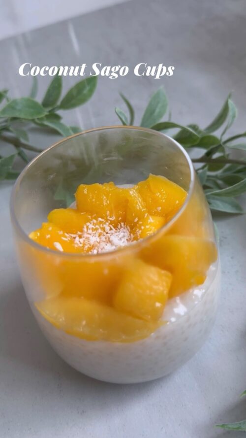 Coconut sago cup