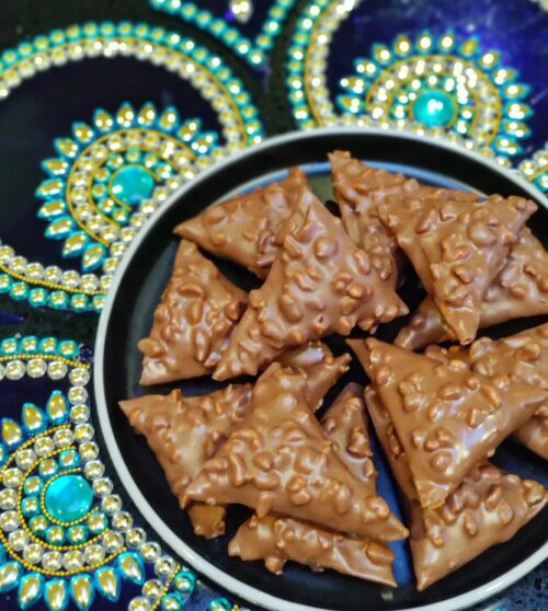 Ferrero rocher samosas