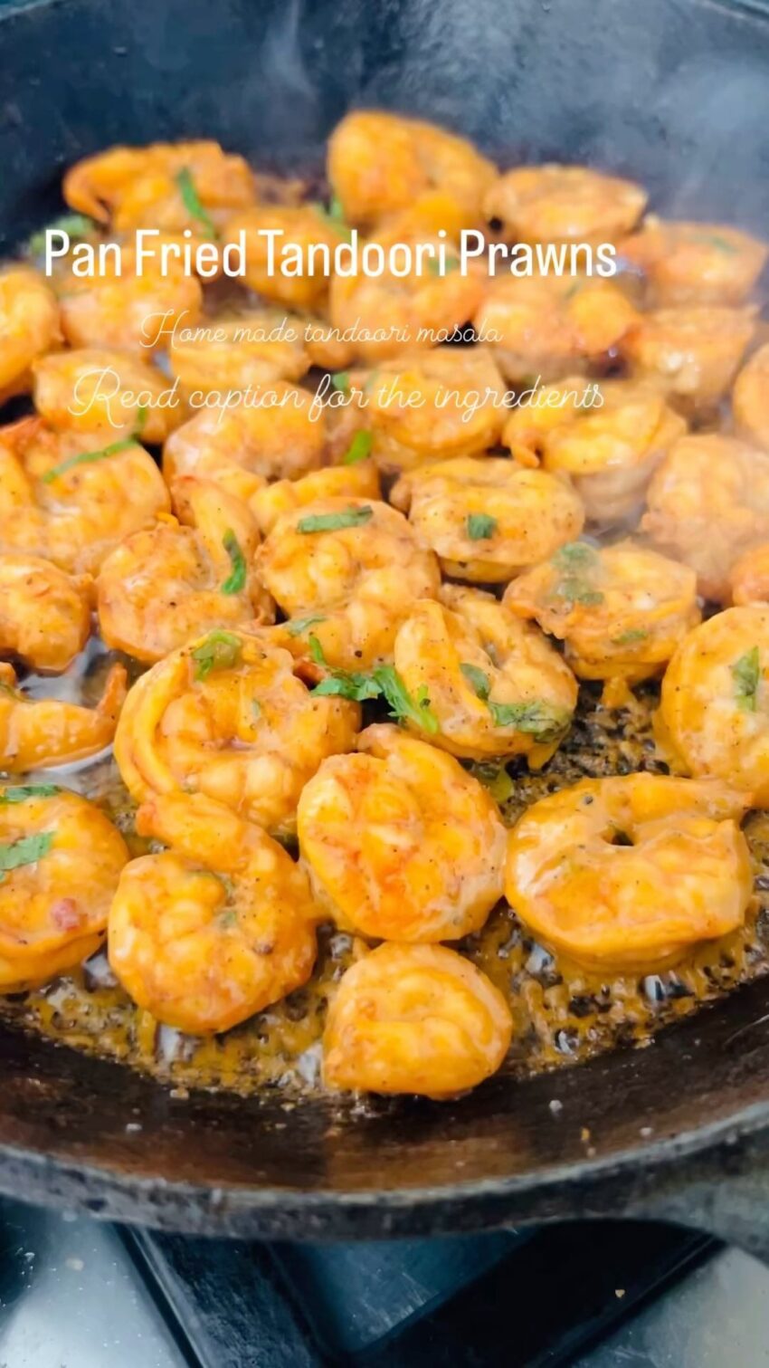 Pan Fried Tandoori Prawns