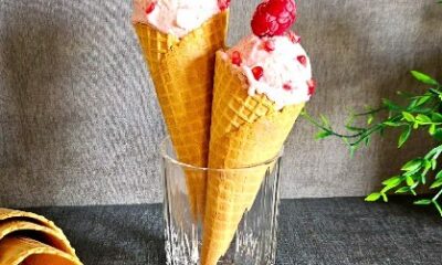 Raspberry Protein Ice Cream (Sugar-free)