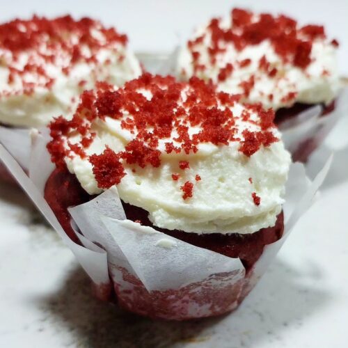 Red velvet cupcakes creamy