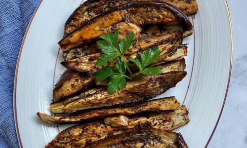 Roast Eggplant And Garlic