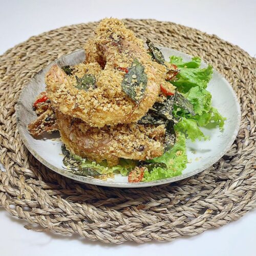 Singapore cereal prawns