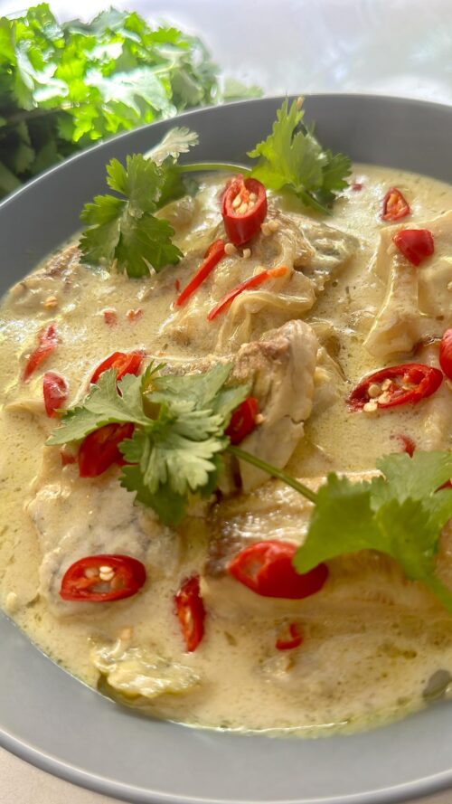 Barramundi coconut curry