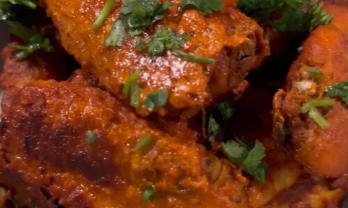 Tandoori Oven Baked Chicken Wings