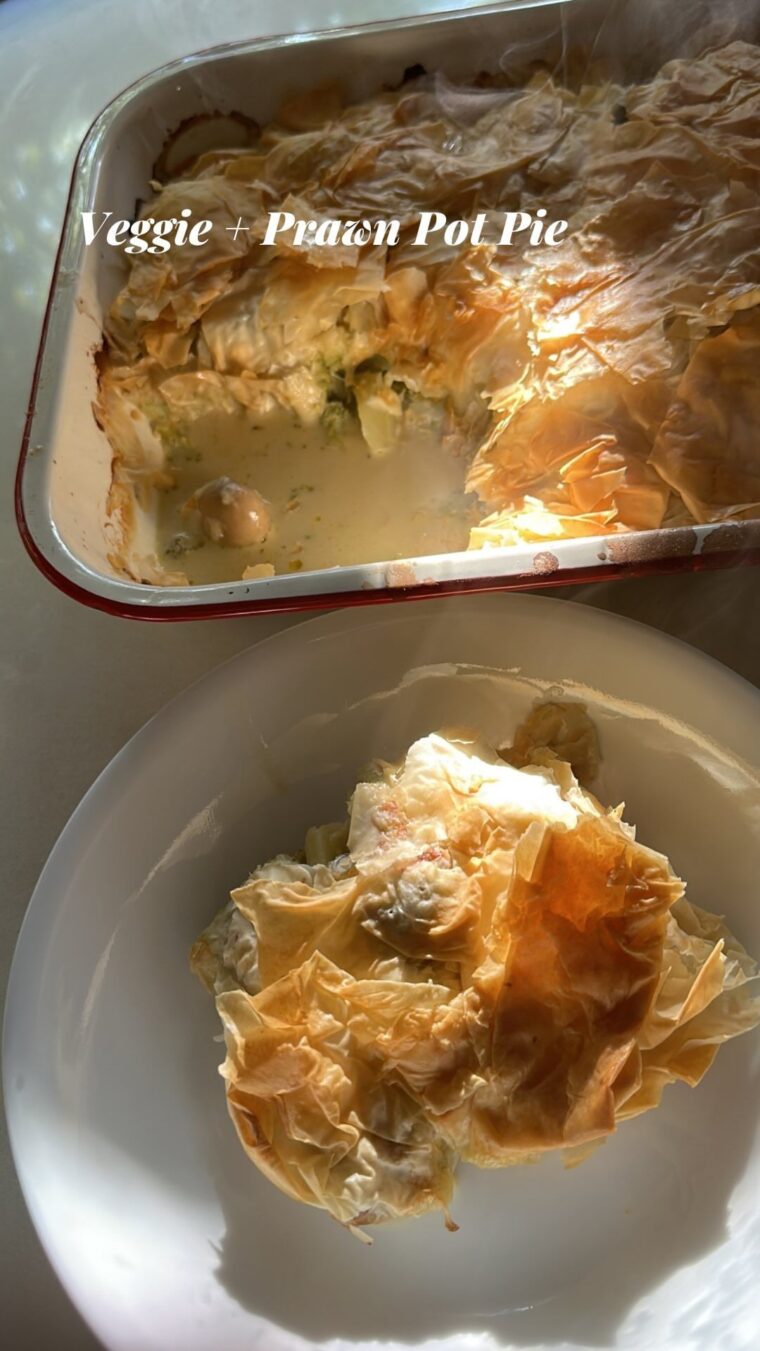 Vegetable Prawn Pot Pie