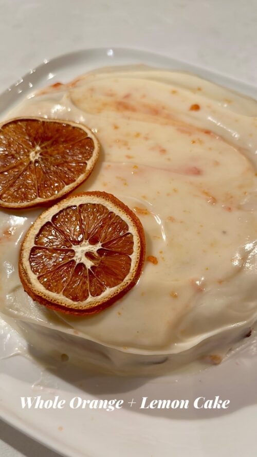 Orange lemon cake citrus