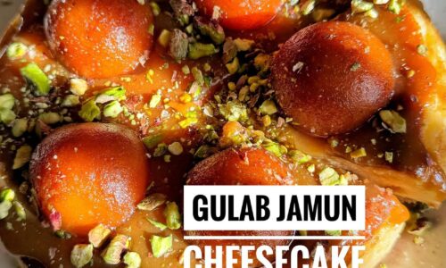 Airfried Salted Caramel Jamun Cheesecake