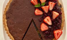 Cranberry & Chocolate Ganache Tart