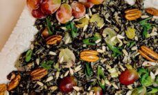 Wild Rice With Sunflower Seeds Dried Cranberries Grapes Herbs And Pecans
