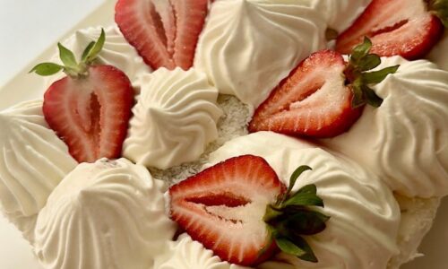Creamy Lamington Sandwich Cake