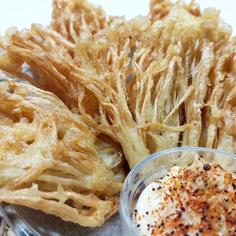 Fried Enoki Mushroom