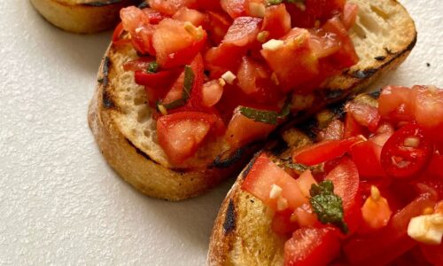 Mint Bruschetta
