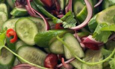 Spicy Cucumber And Cherry Salad