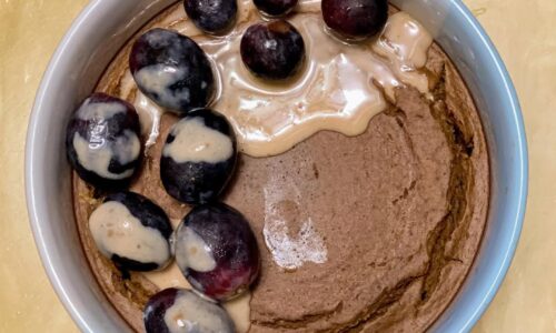 Mocha Grapes Baked Oats