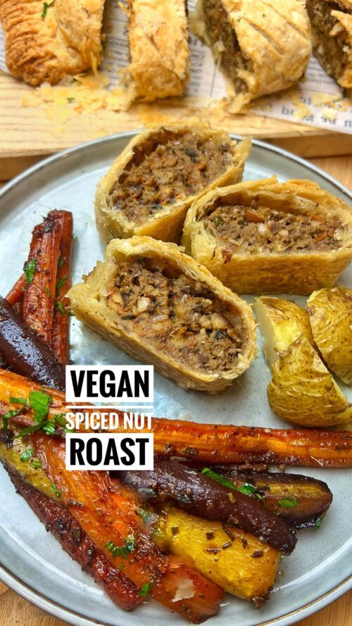 Vegan nut roast spiced