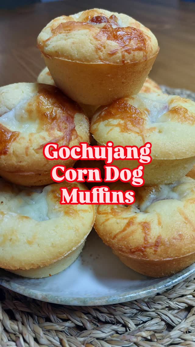 Gochujang Corn Dog Muffins