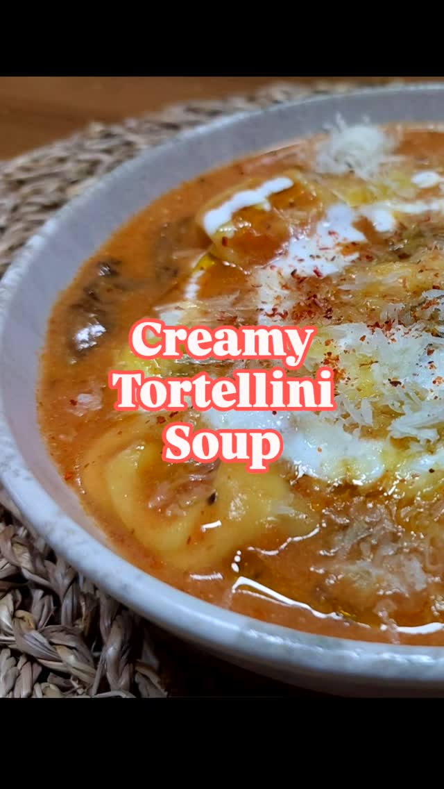 Creamy Tomato Tortellini Soup