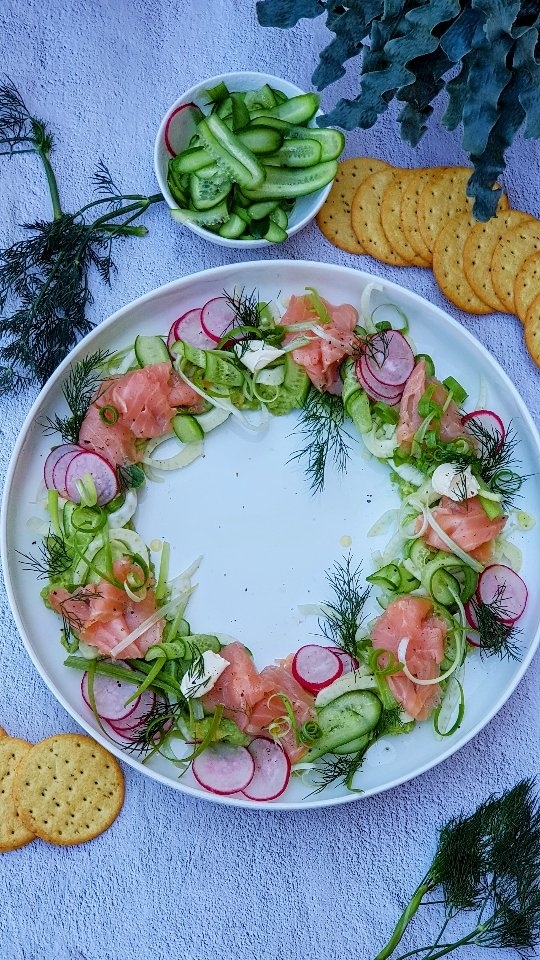 Smoked Salmon Avocado Wreath