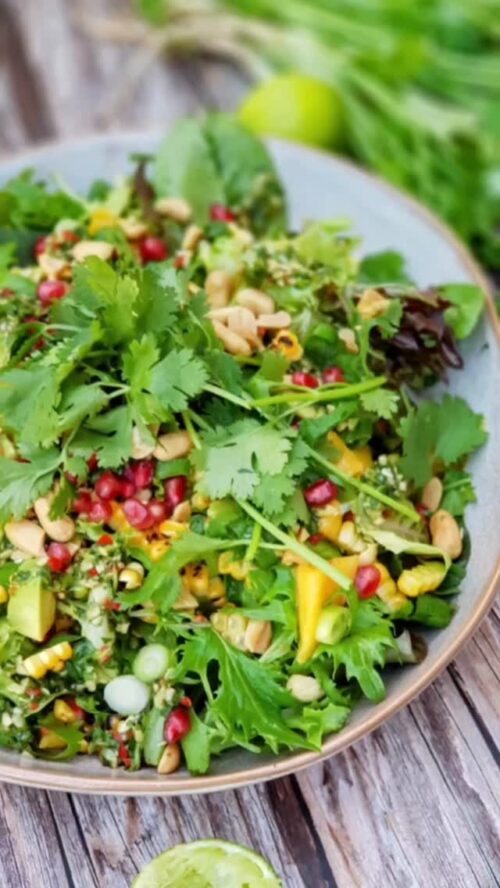 Mango avocado chilli salad