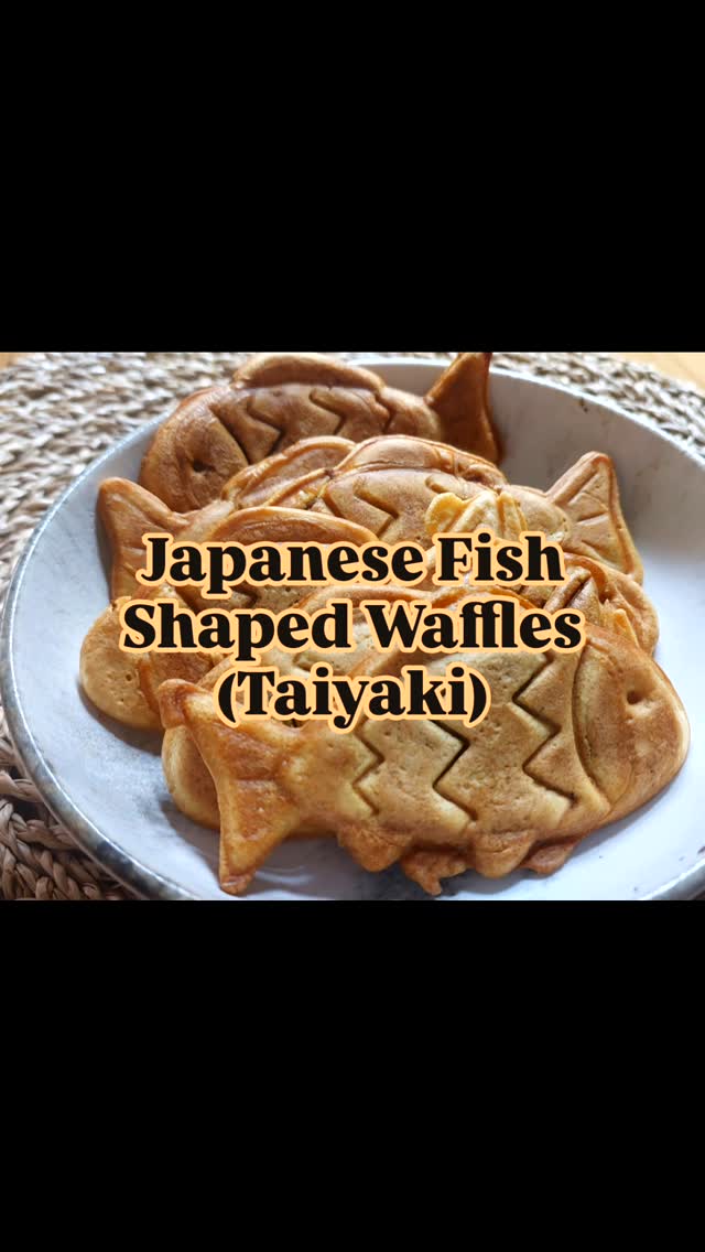 Taiyaki (Japanese Fish Shaped Waffles)