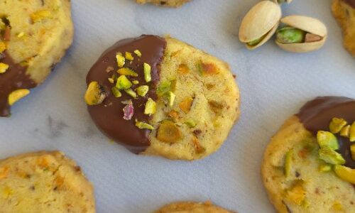 Pistachio Shortbread Cookies