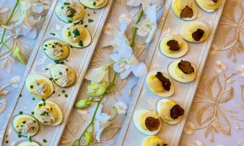 Parmesan And Truffle Deviled Eggs