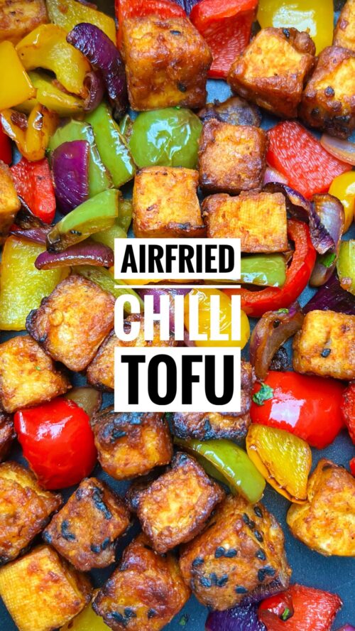 Airfried chilli tofu spicy