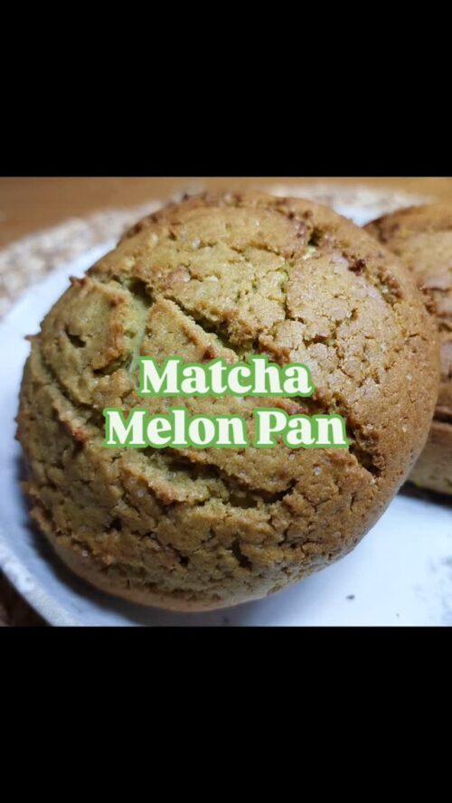 Matcha melon pan
